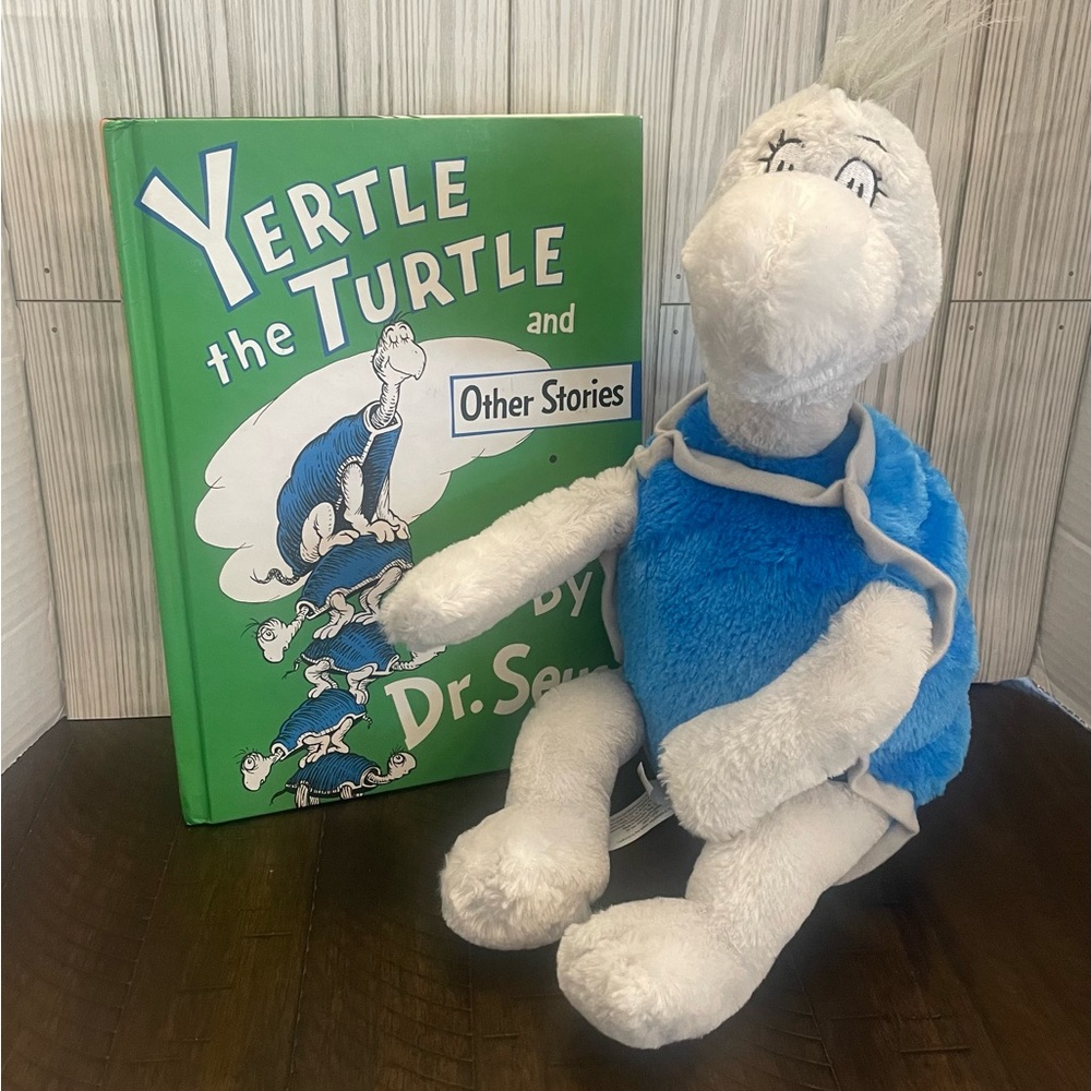 Dr. Seuss Yertle The Turtle and Other Stories Hardcover, Dr Seuss Plush Lot
